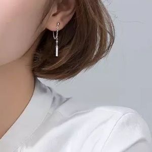 925 Sterling Silver Chain Stud Earrings